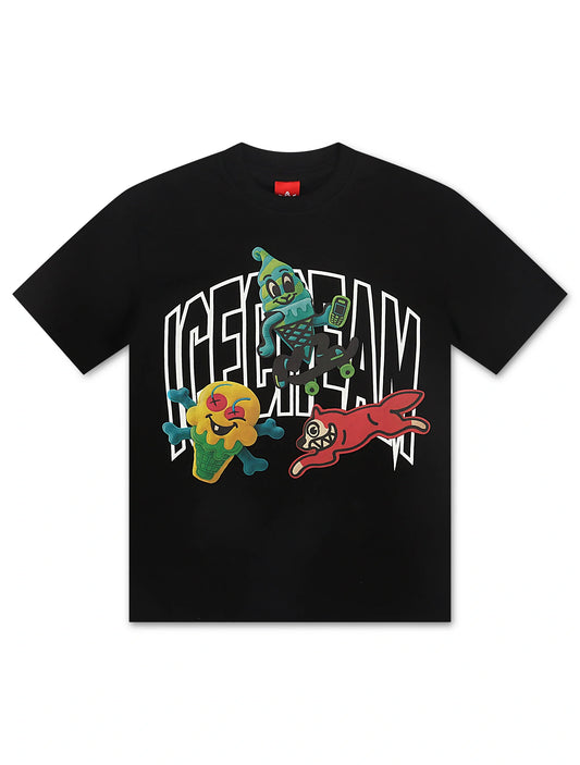 Icecream Marshmallow Tee - Black