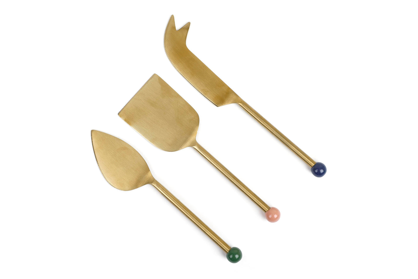 Brass Cheese Knife Set