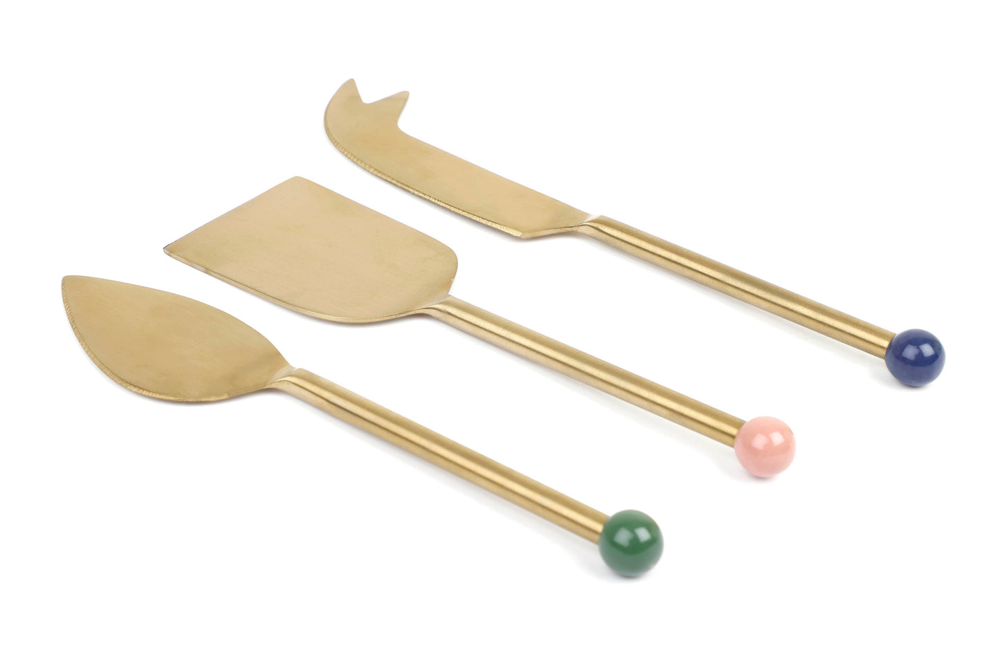Brass Cheese Knife Set