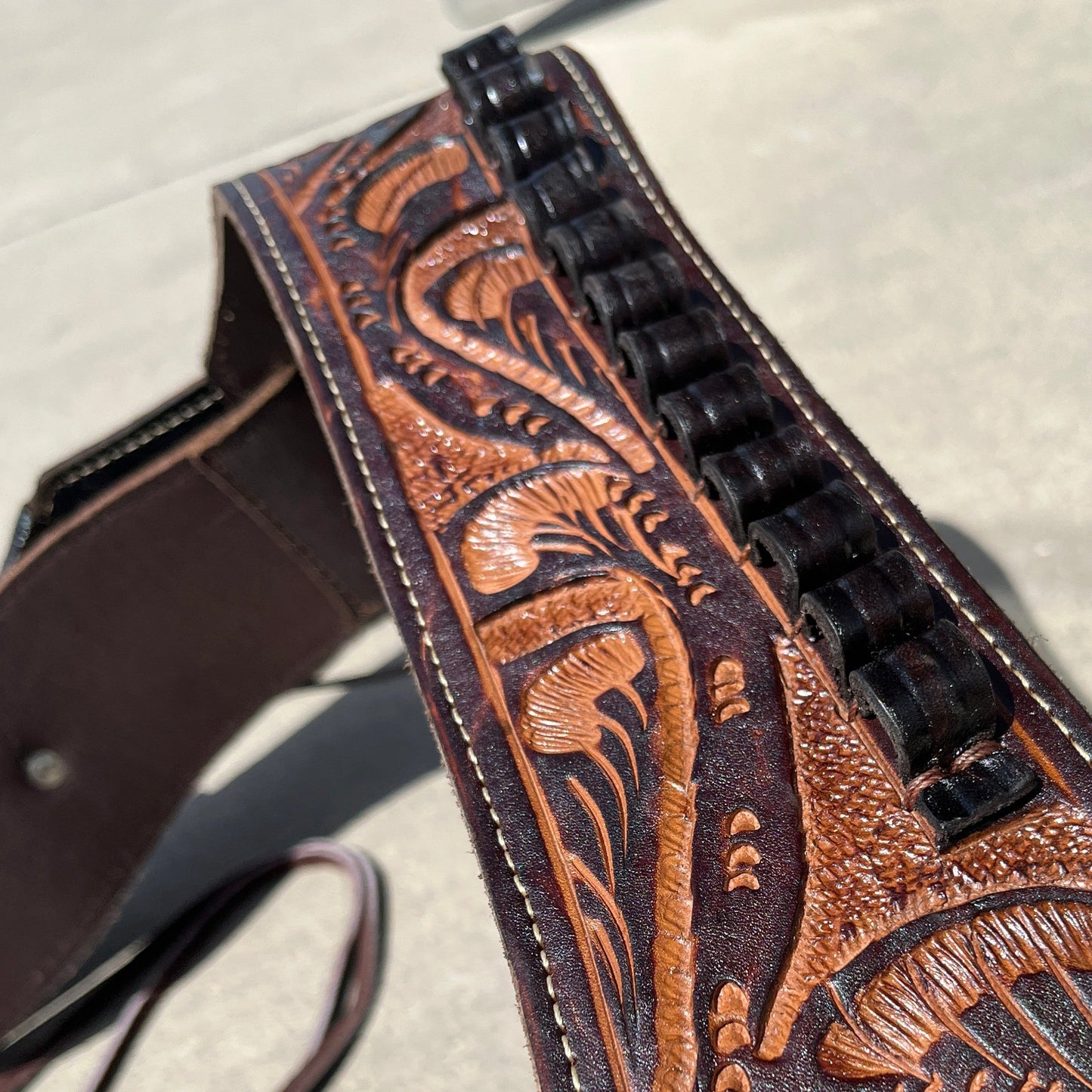 Double Western Holster & Belt .38 .357 Cal - Brown