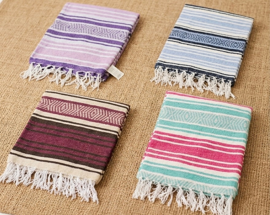 Saltillo Falsa Blanket - Cotton & Recycled Fiber