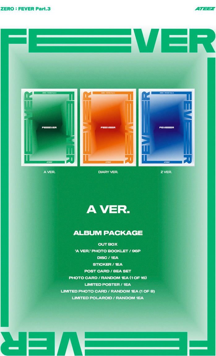 ATEEZ(ì—ì´í‹°ì¦ˆ) Zero:  Fever Part 3 Album