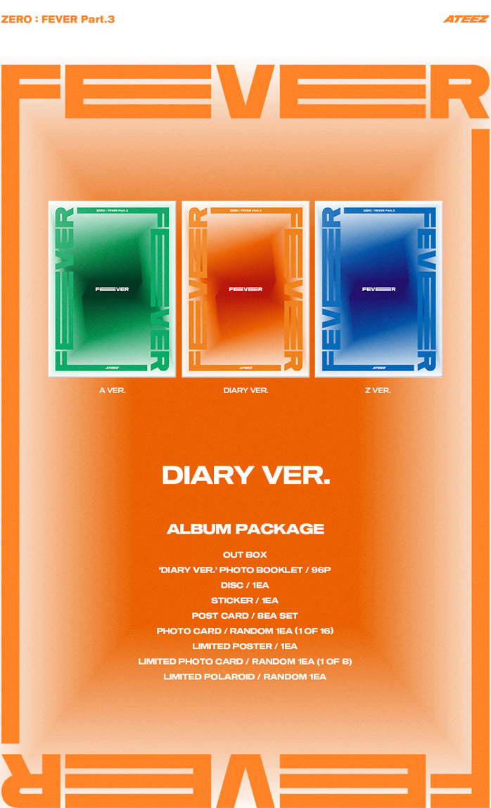 ATEEZ(ì—ì´í‹°ì¦ˆ) Zero:  Fever Part 3 Album