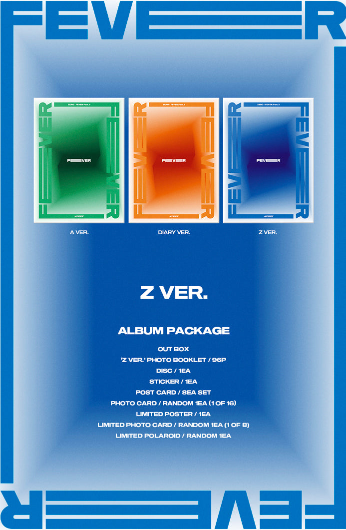 ATEEZ(ì—ì´í‹°ì¦ˆ) Zero:  Fever Part 3 Album