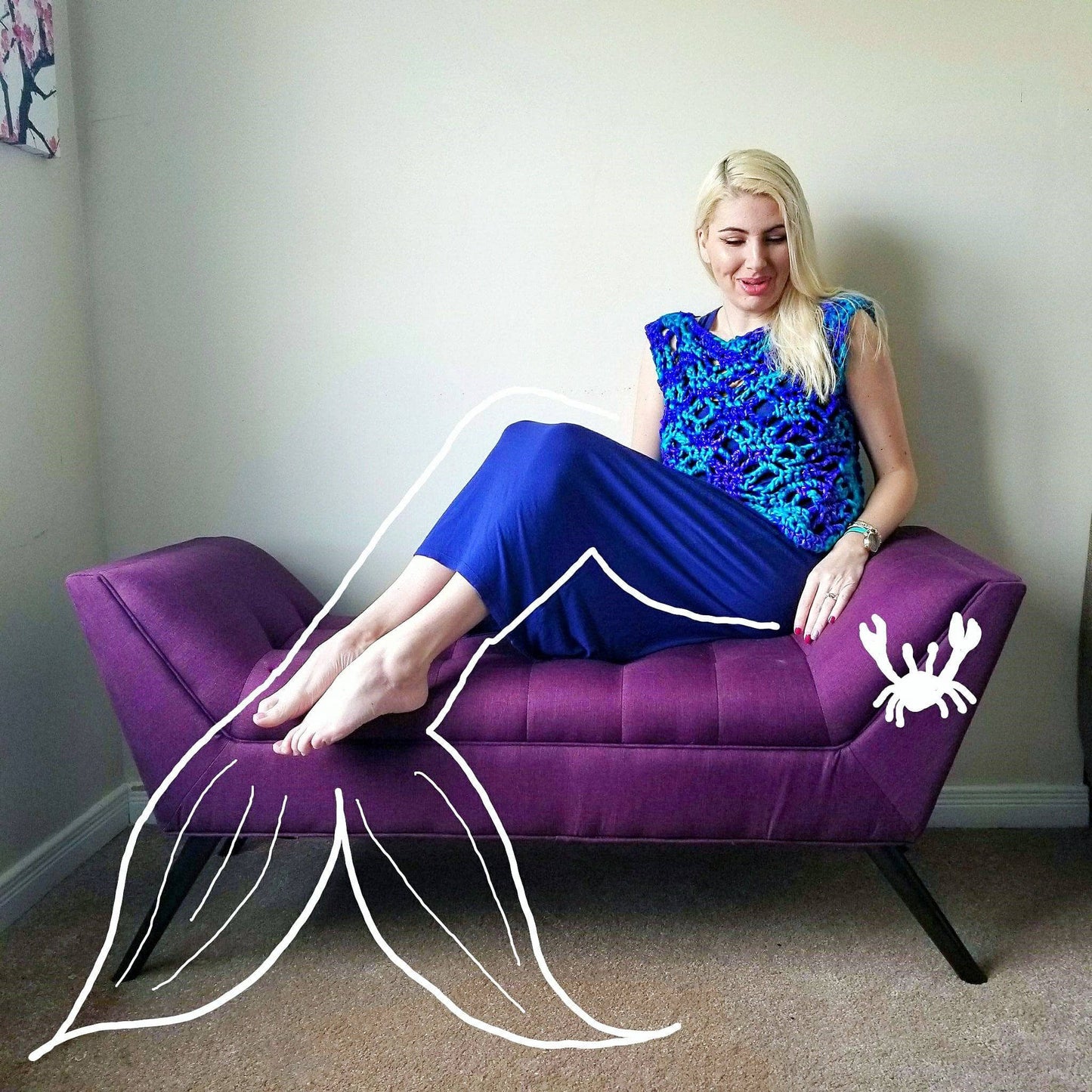 Mermaid Splash Crochet Summer Top Pattern