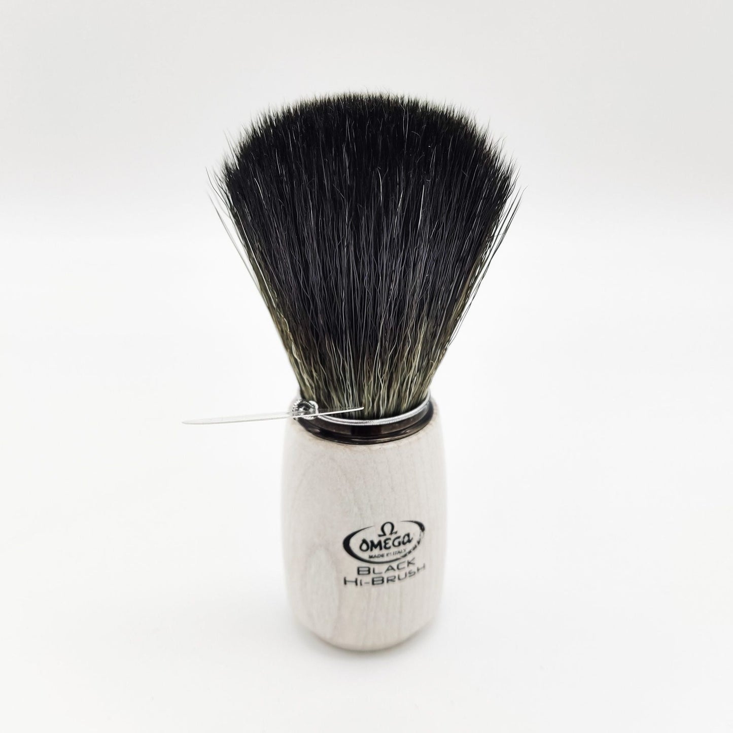 Omega Shaving Brush White 196711 Hi-Brush Synthetic Fibre