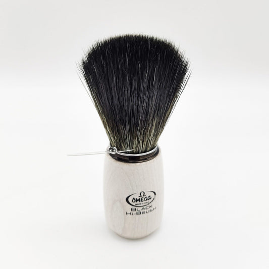 Omega Shaving Brush White 196711 Hi-Brush Synthetic Fibre