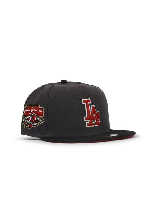 New Era 5950 La Dodgers 50Th Anniversary Patch Hat