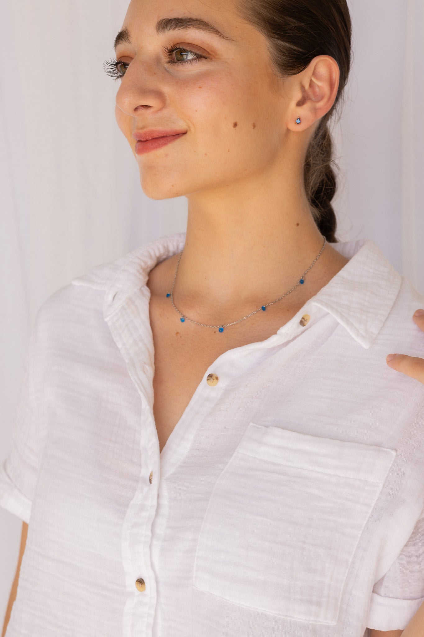 Madison Necklace in Blue