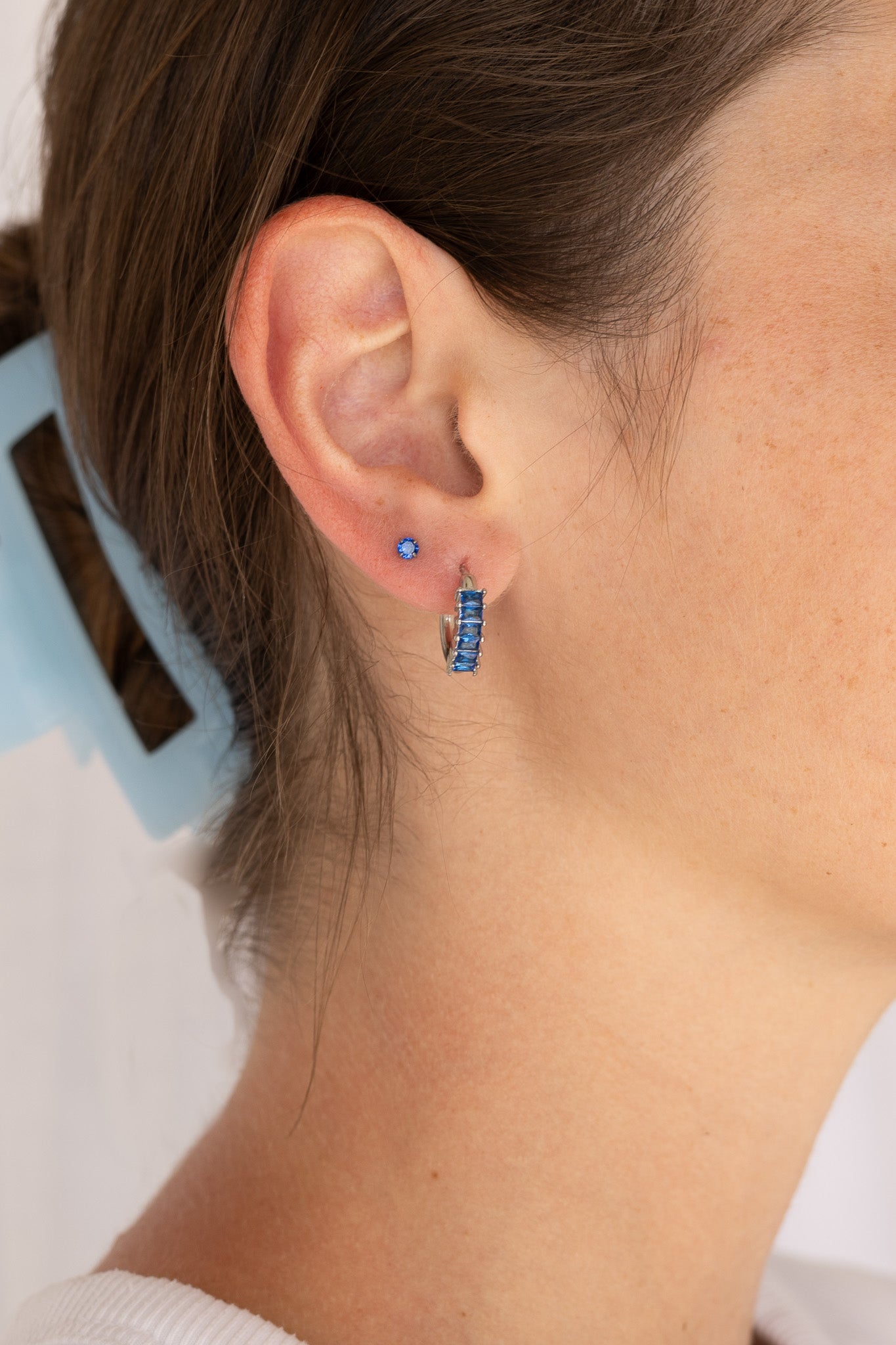 Crystal Flat Back Stud in Blue - Osadia Concept Store