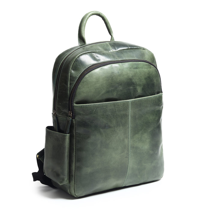 Luxury Italian Leather Backpack, Green - Osadia Concept Store