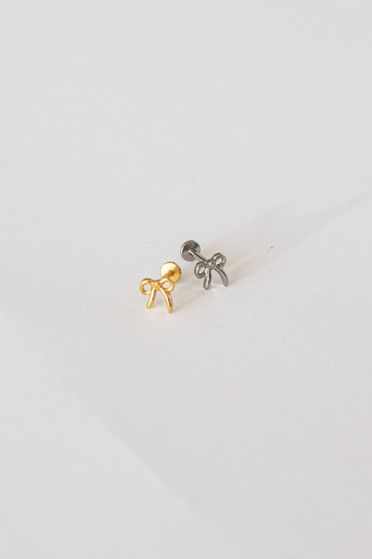 Bow Flat Back Stud - Osadia Concept Store