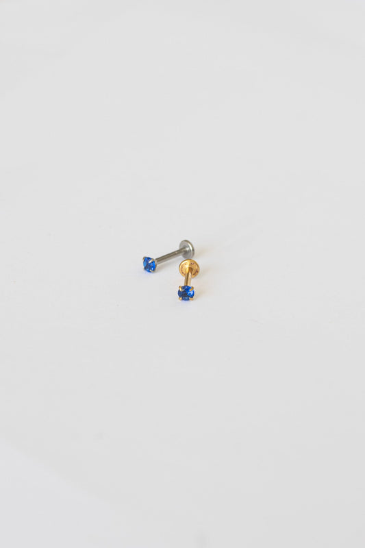 Crystal Flat Back Stud in Blue - Osadia Concept Store
