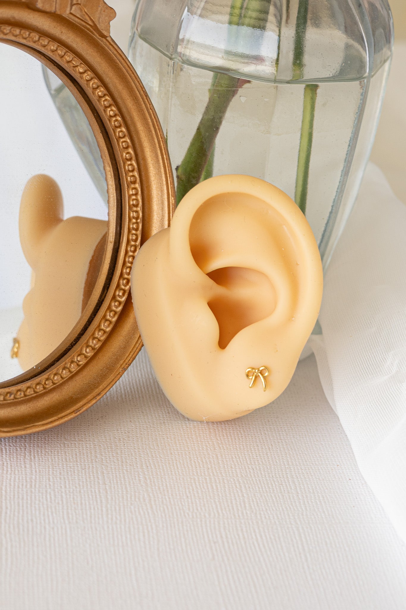 Bow Flat Back Stud - Osadia Concept Store