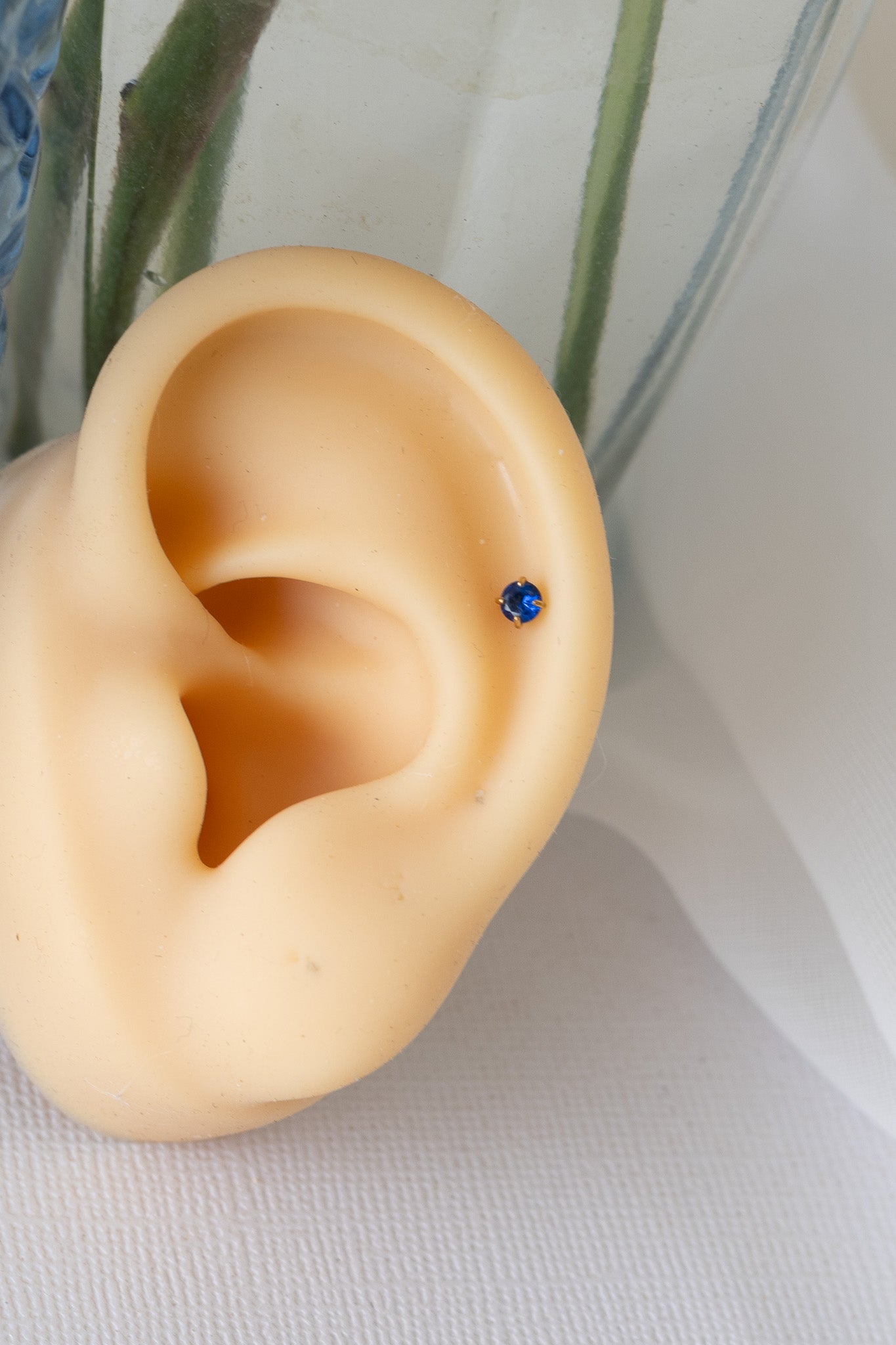 Crystal Flat Back Stud in Blue - Osadia Concept Store