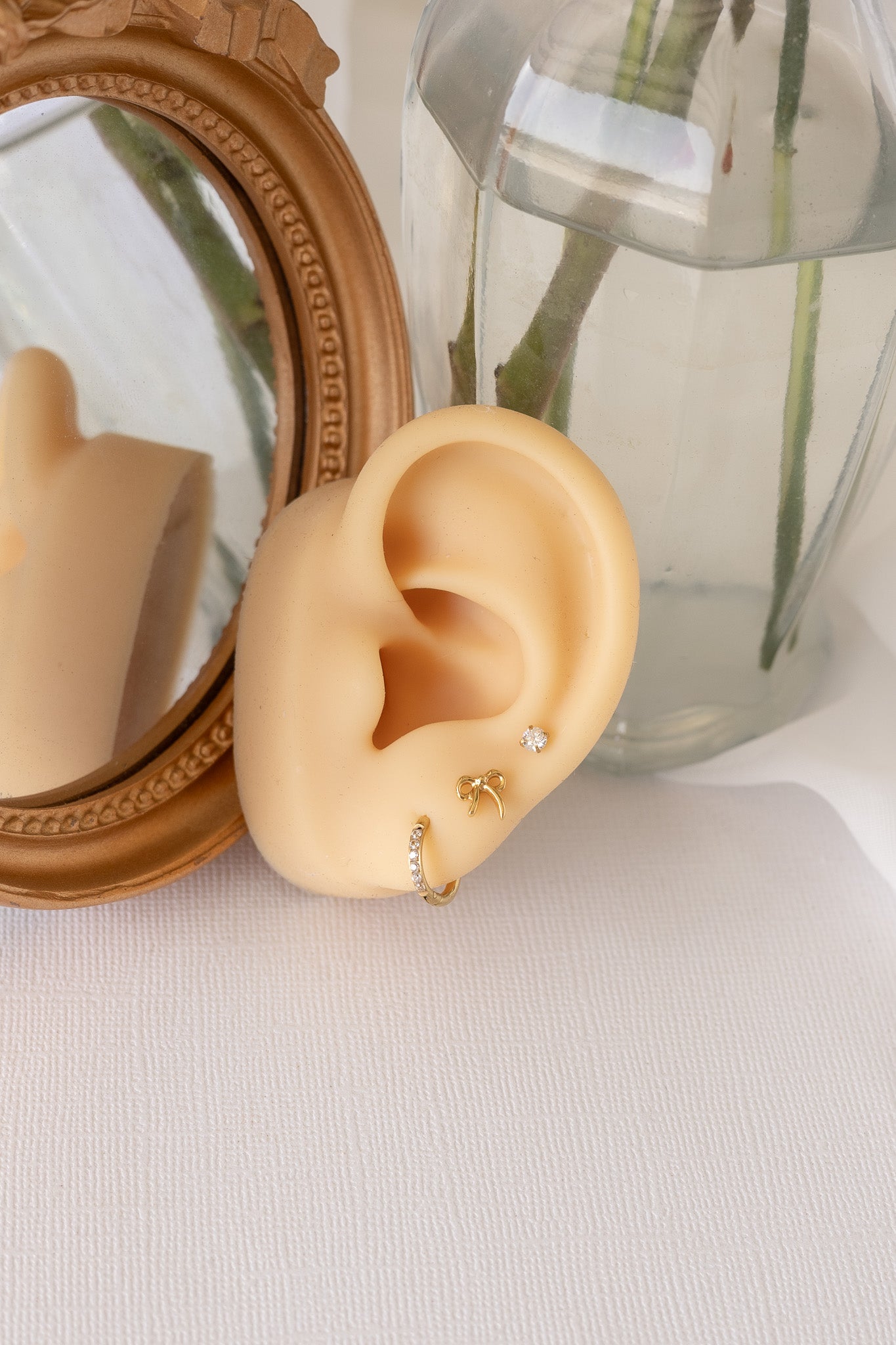 Bow Flat Back Stud - Osadia Concept Store