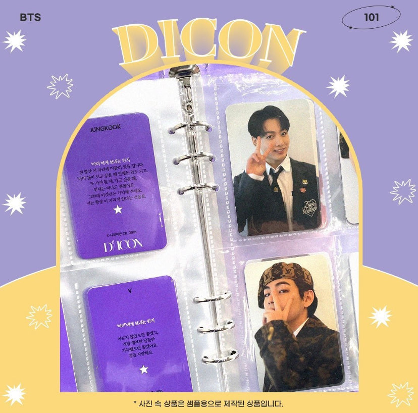 BTS D-Icon (Dicon) Photocard 101 : Custom Book
