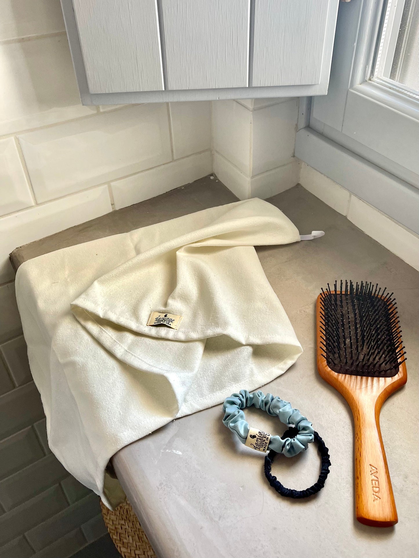 Raw Silk Anti-Frizz Hair Towel