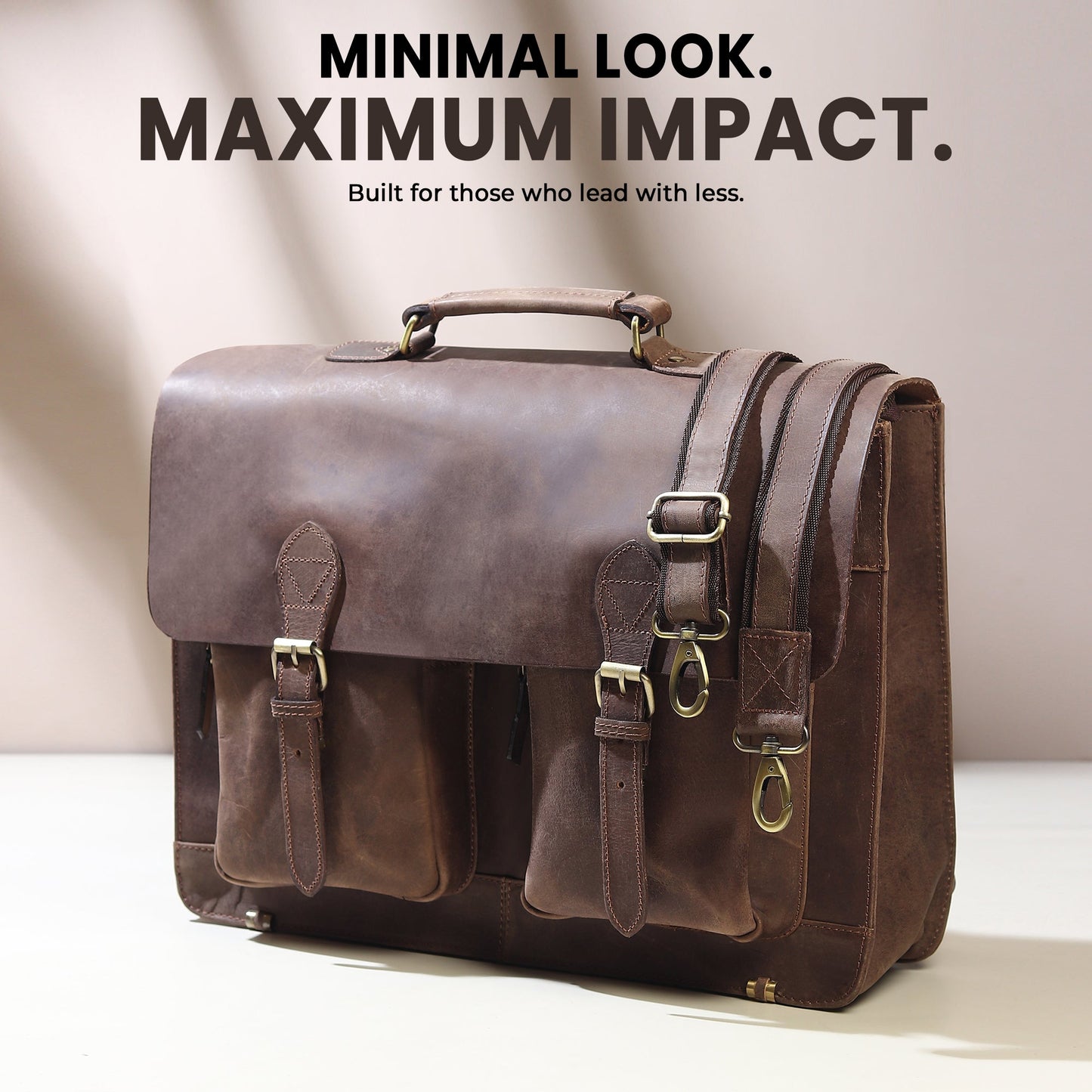 Buffalo Leather Messenger Bag - Osadia Concept Store