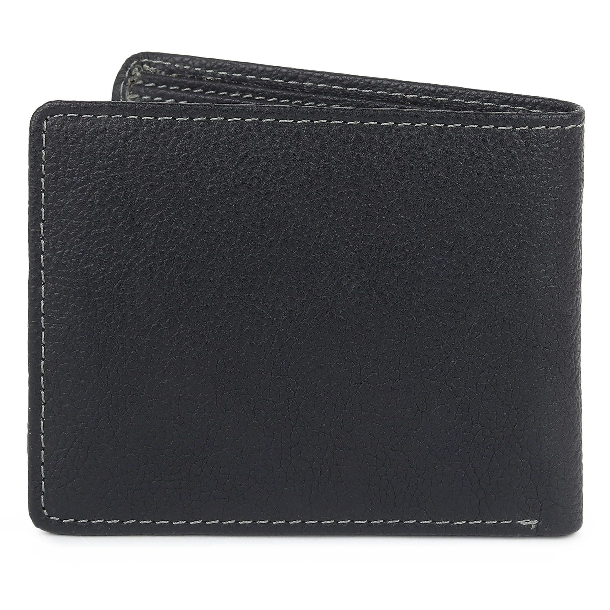 Black Textured Leather Mens Wallet - Osadia Concept Store