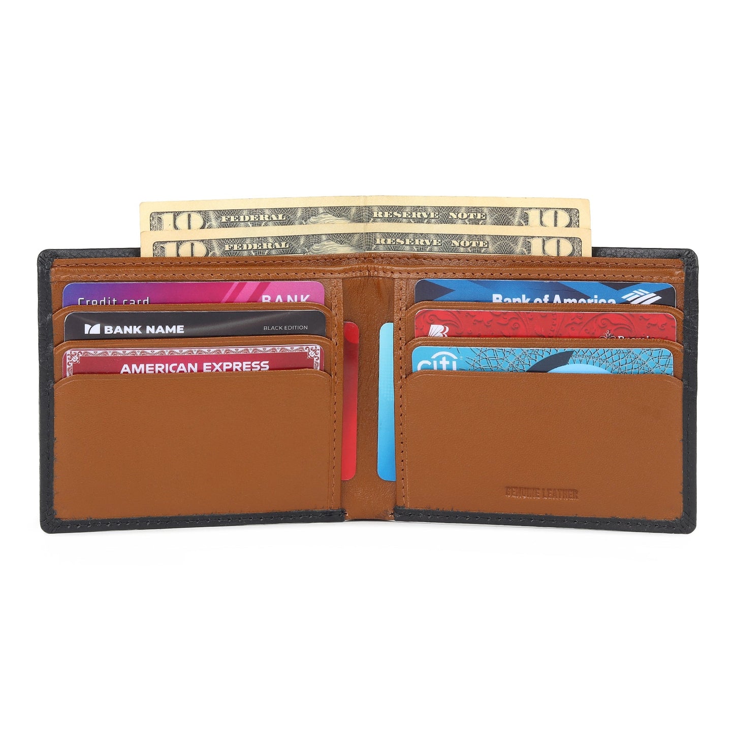 Black Minimal Contrast Wallet - Osadia Concept Store