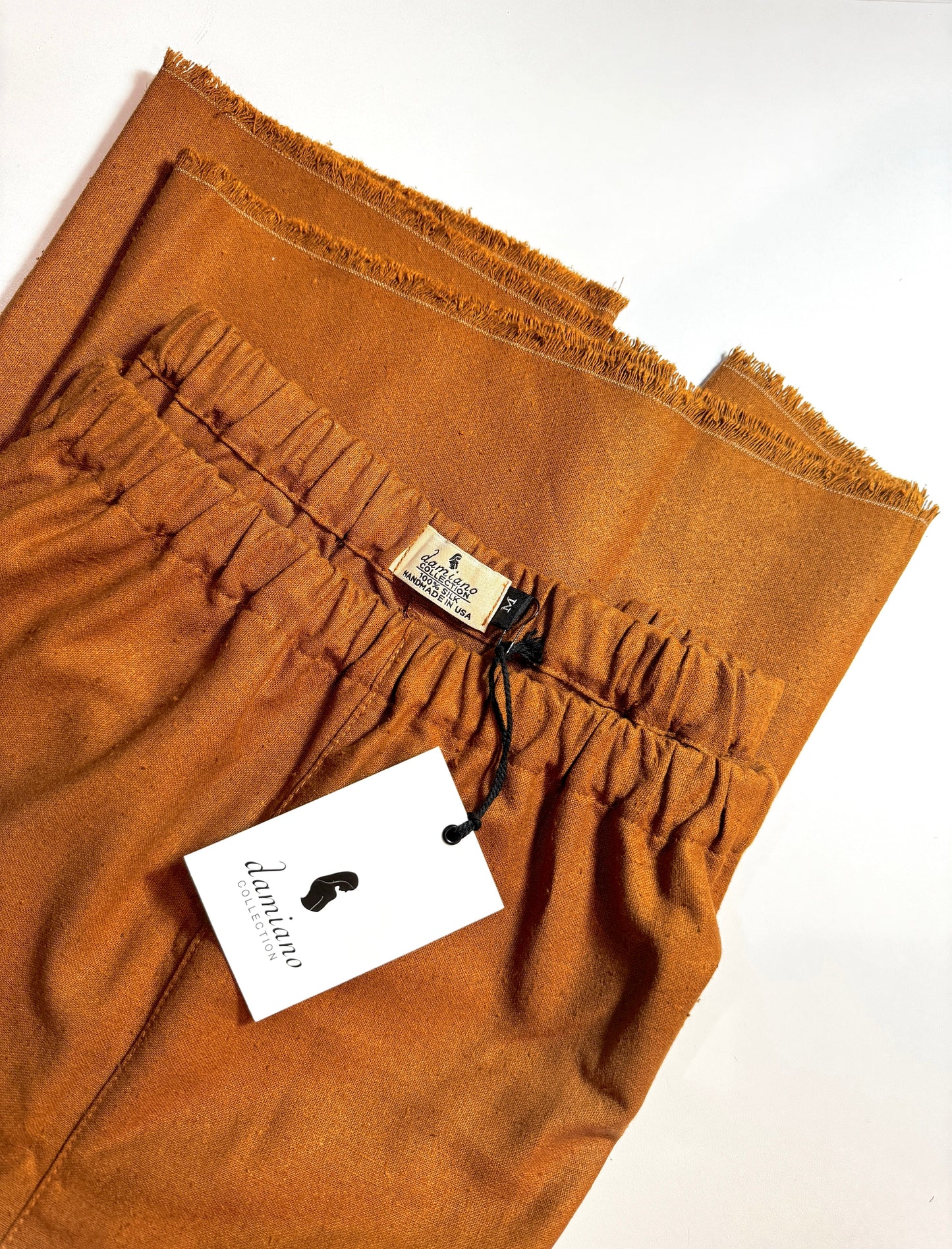 Raw Silk Easy Pant