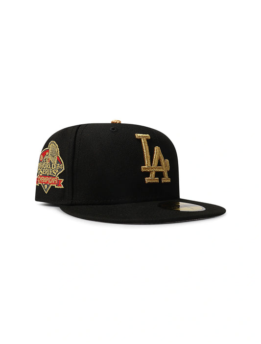 New Era 5950 LA Dodgers World Series Champions - Black/Gold