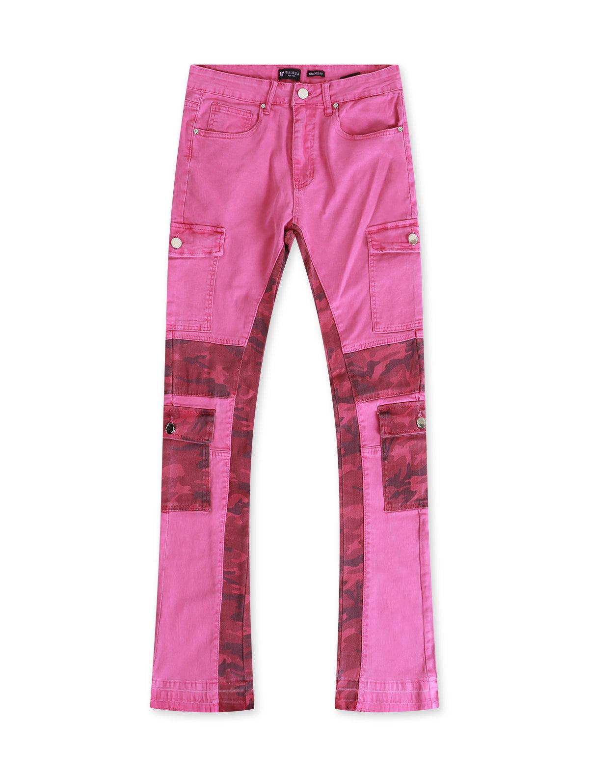 Waimea Stacked Jeans - Pink