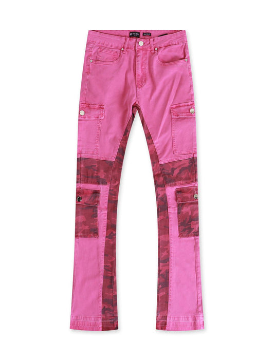 Waimea Stacked Jeans - Pink