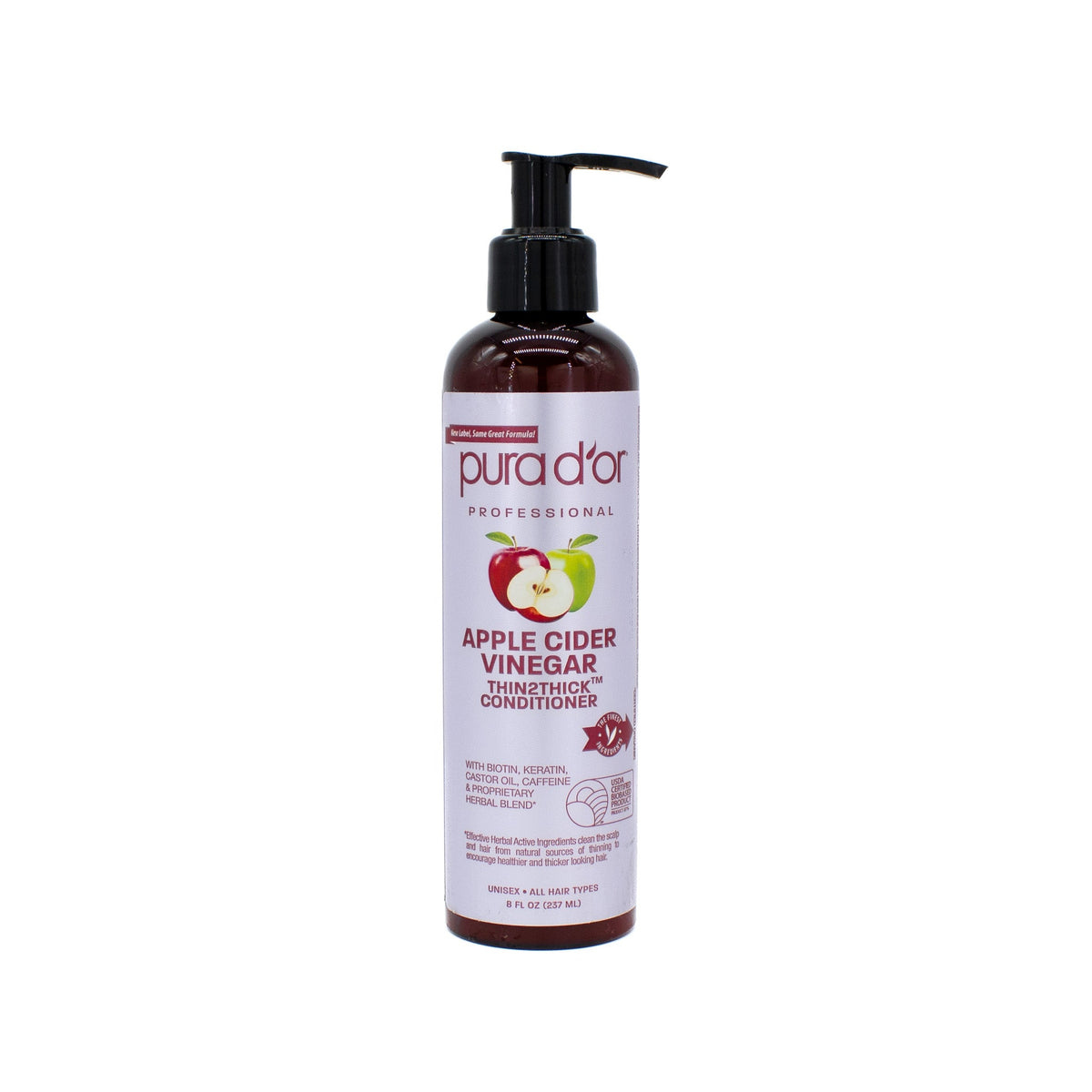 Pura d'or Apple Cider Vinegar Thin2Thick Conditioner 8oz - New