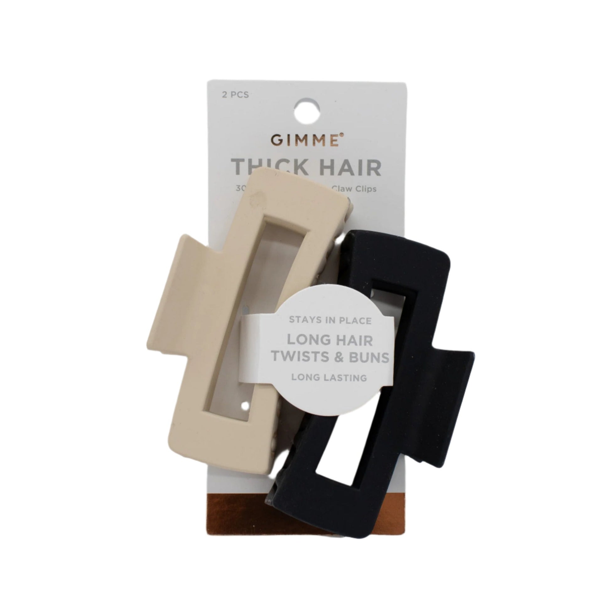 Gimme Beauty Thick Hair Rectangle Claw Clip 2ct - New - Osadia Concept Store