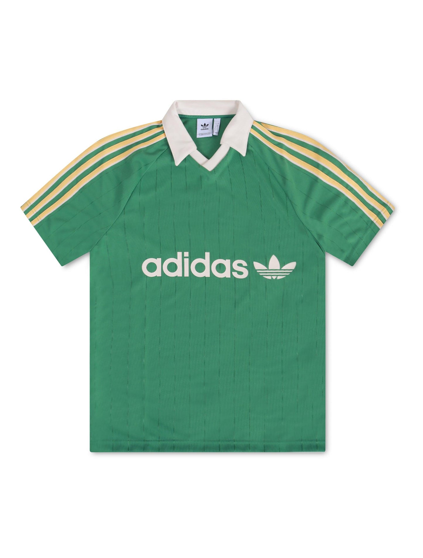 Adidas Mens Striped Jersey - Green