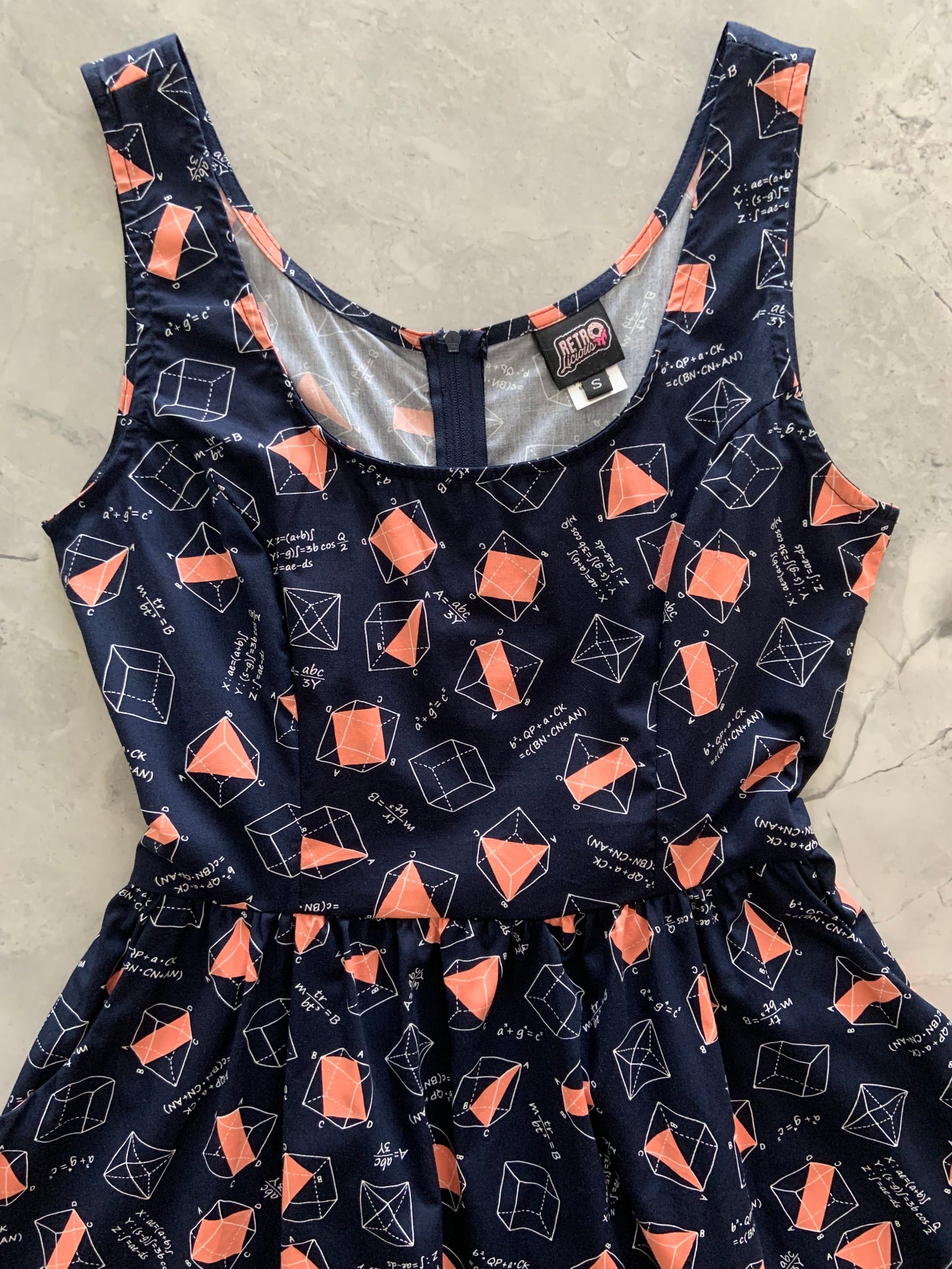 Math Fit & Flare  Dress - XS only, 1 left!