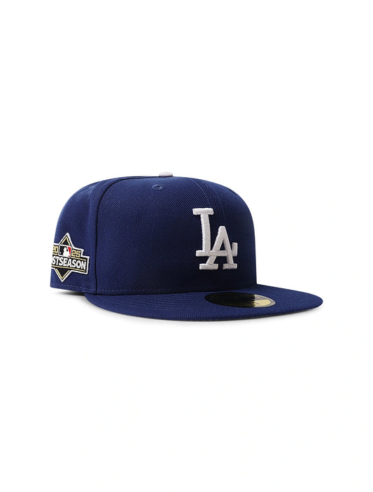 New Era 5950 LA Dodgers Post Season 2025 Fitted Hat - Blue