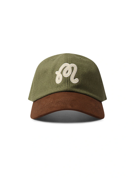 Malbon Script Dad Hat - Olivine