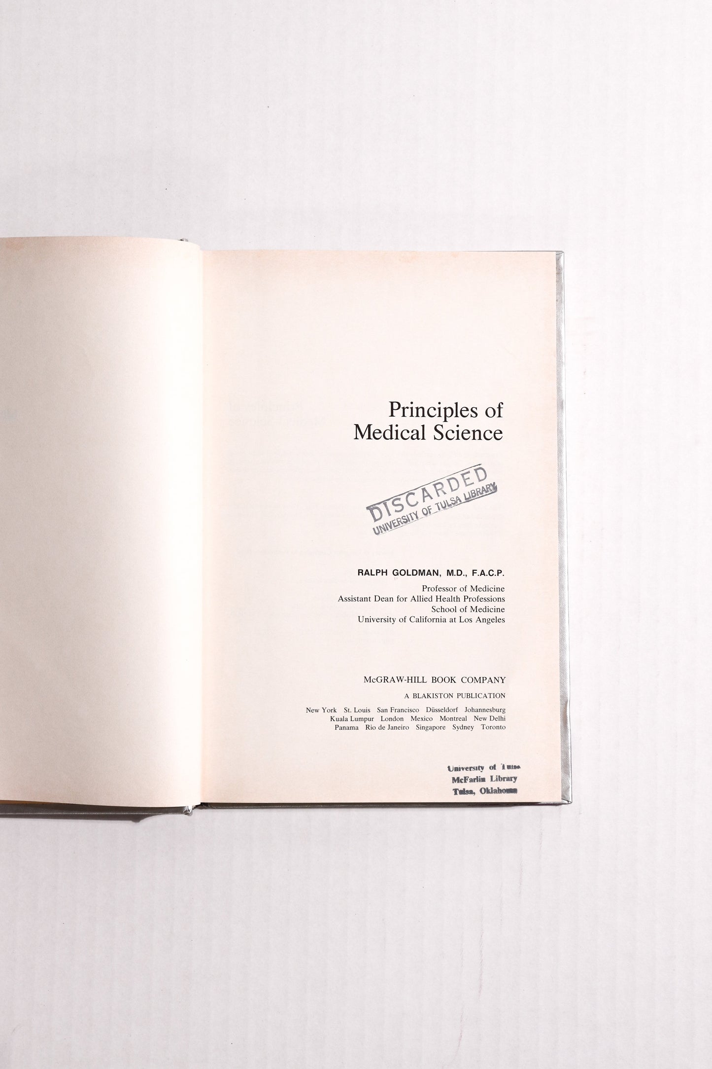 Principles of Medical Science