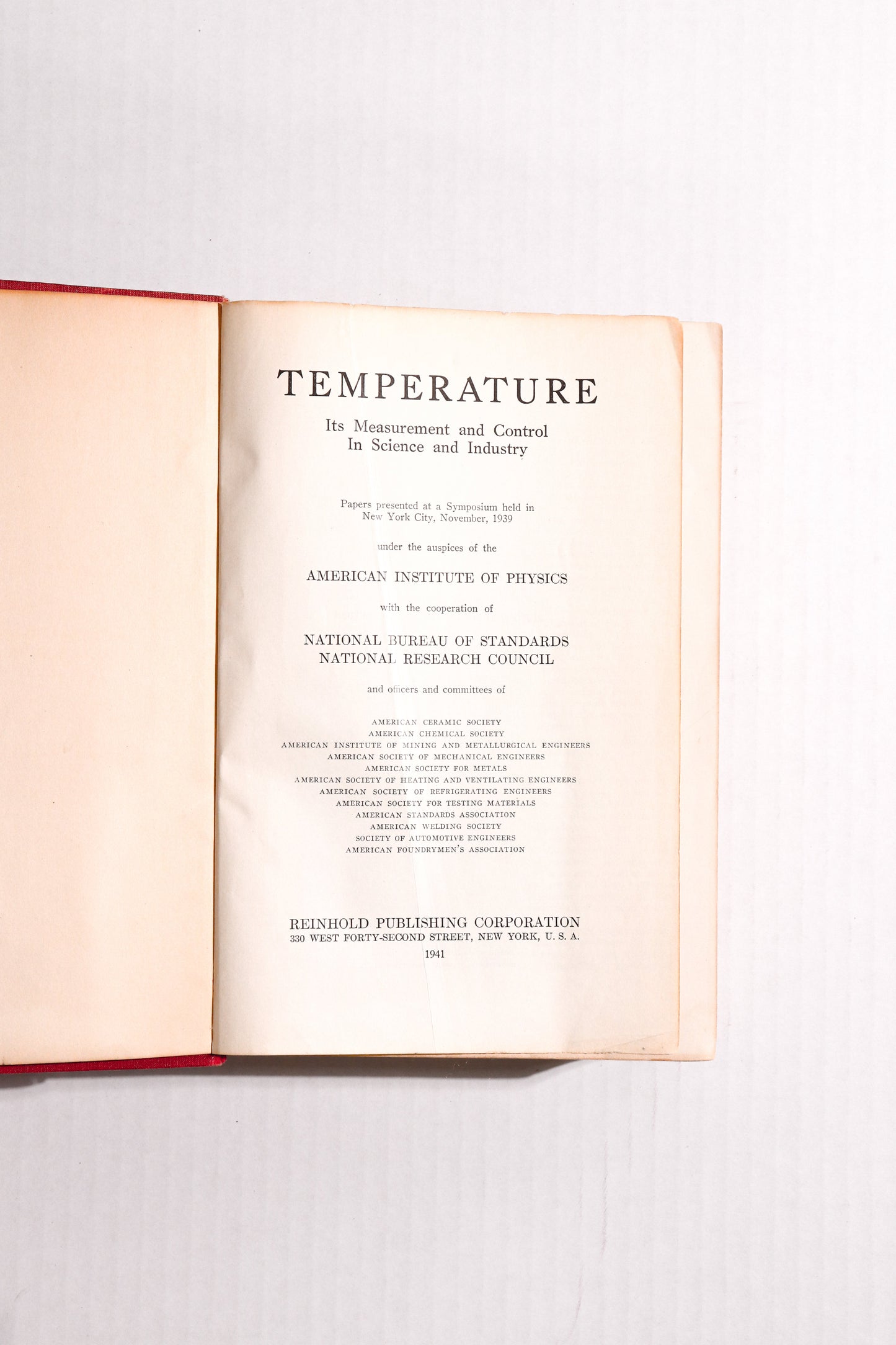 Temperature: Its Measurement and Control in Science and Industry