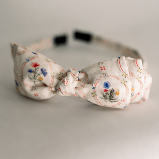 Three Little Bows Headband-Floral Symphony - Osadia Concept Store