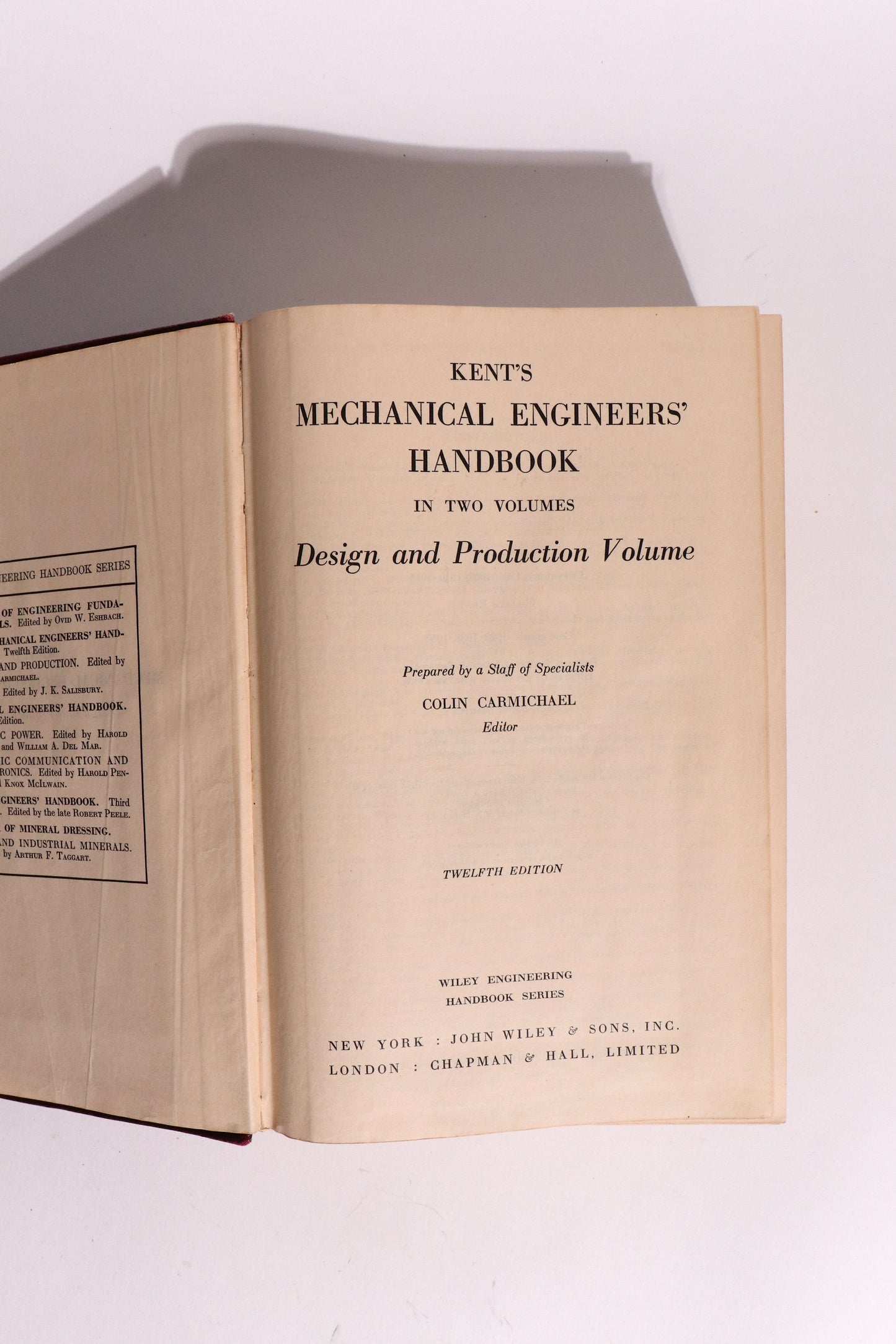 Kent's Mechanical Engineers' Handbook, 12th Edition