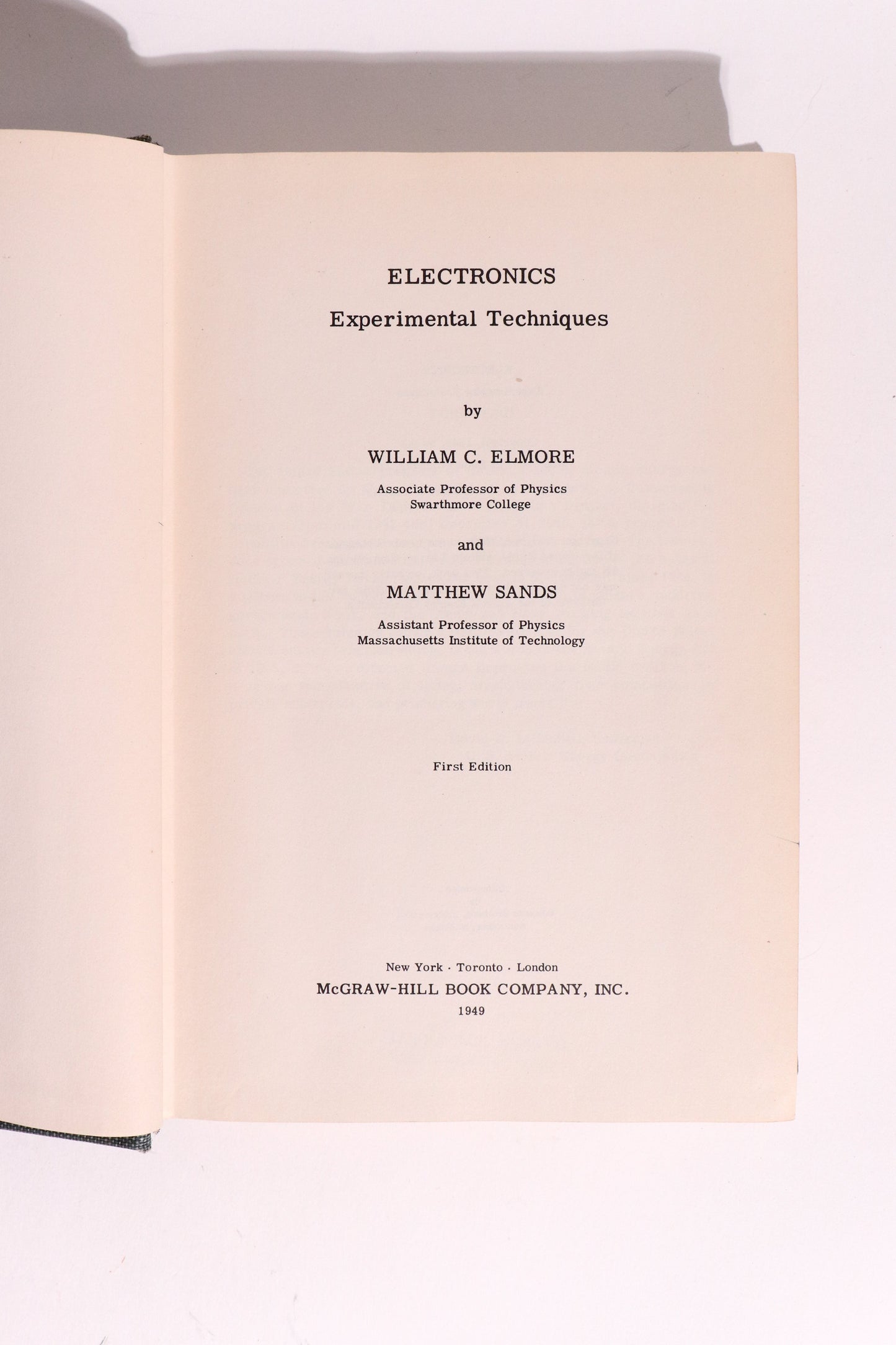 Electronics: Experimental Techniques, First Edition