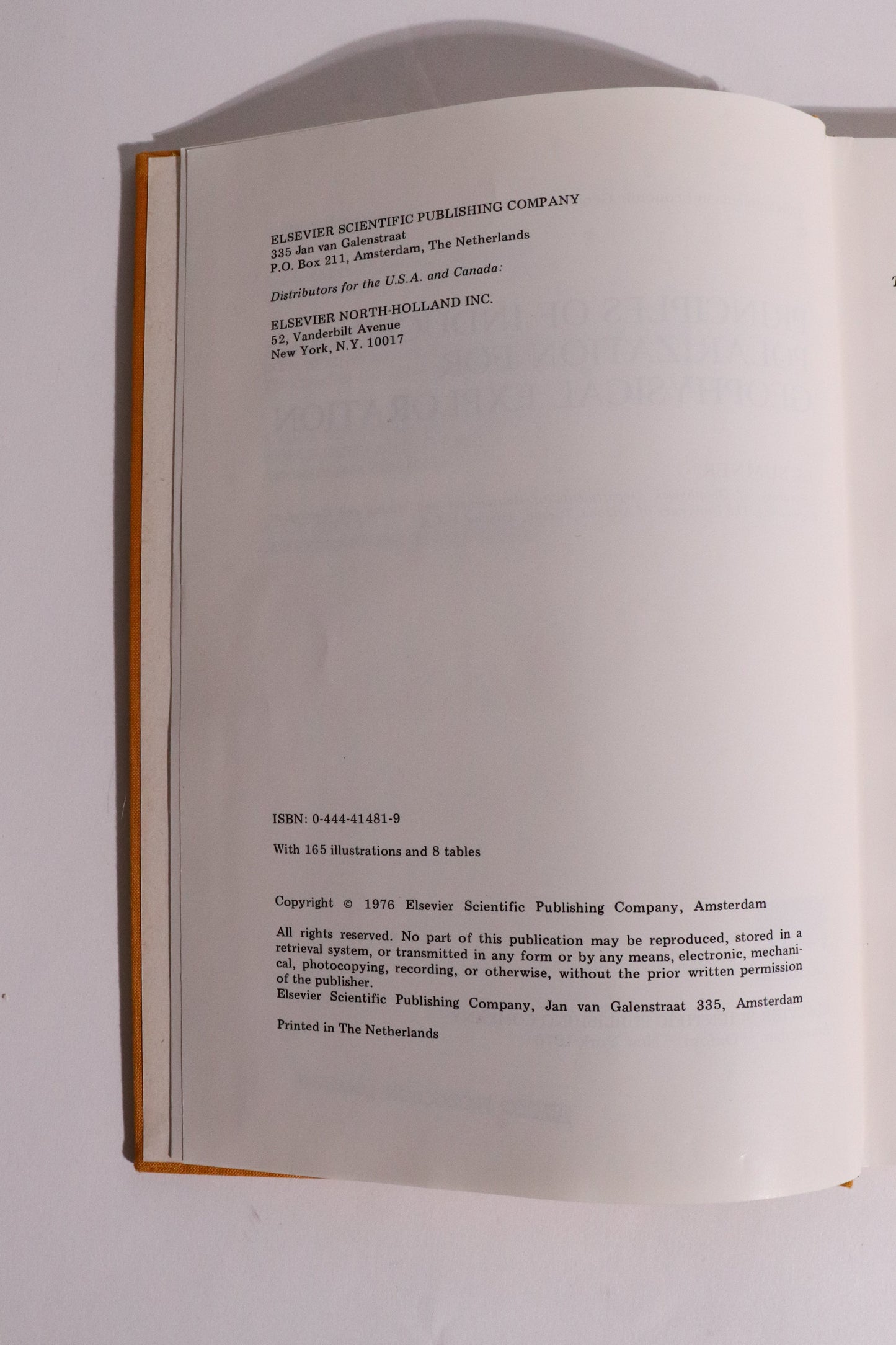 Principles of Induced Polarization for Geophysical Exploration — J. S. Sumner (1976)