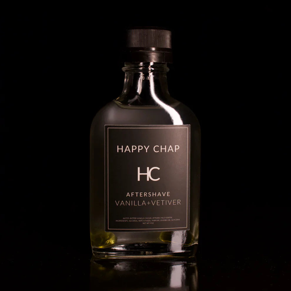 Happy Chap Vanilla + Vetiver Men's Shaving Collection