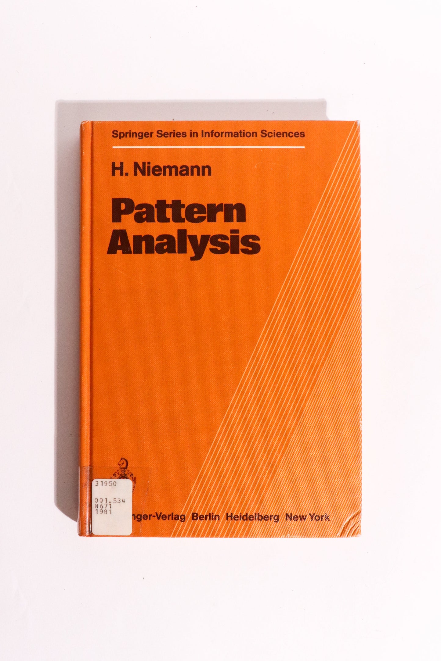 Pattern Analysis — Heinrich Niemann, 1981 First Edition | Early Computer Vision & Pattern Recognition