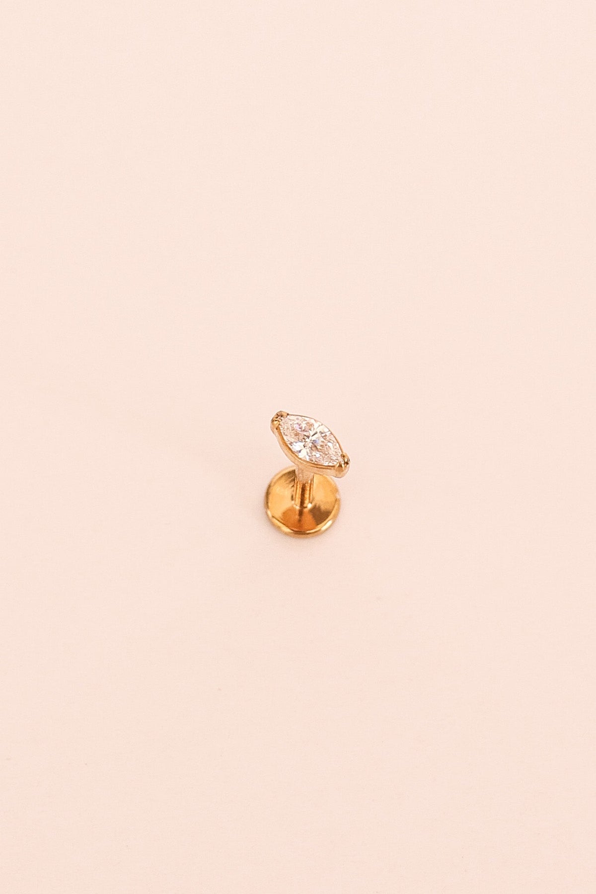 Marquise Flat Back Stud