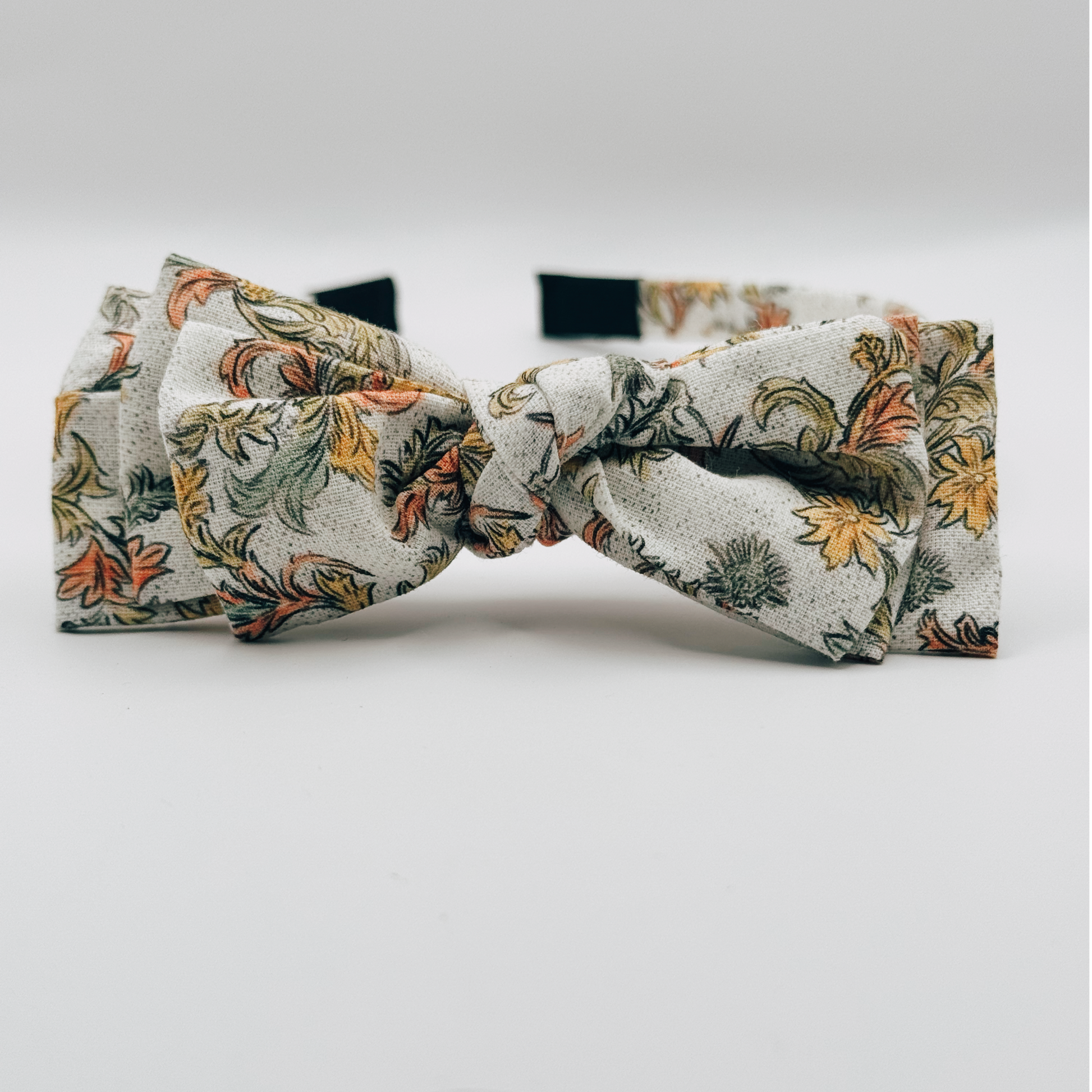 Three Little Bows Headband- Mustard Sage Bloom - Osadia Concept Store