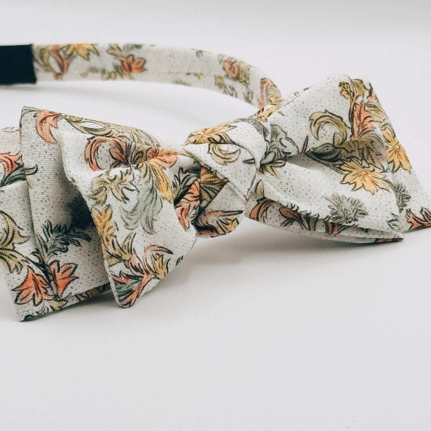 Three Little Bows Headband- Mustard Sage Bloom - Osadia Concept Store