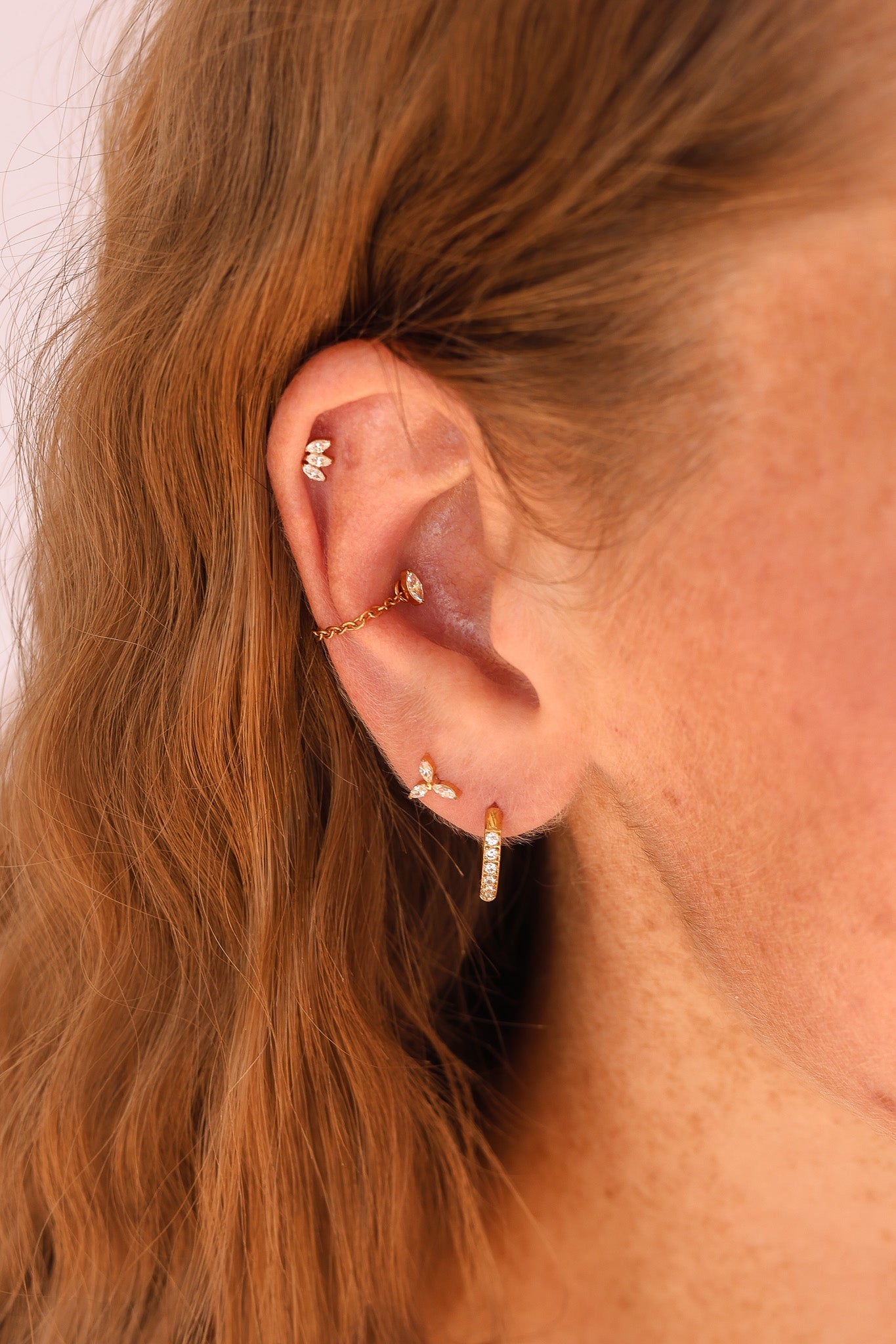 Marquise Flat Back Stud