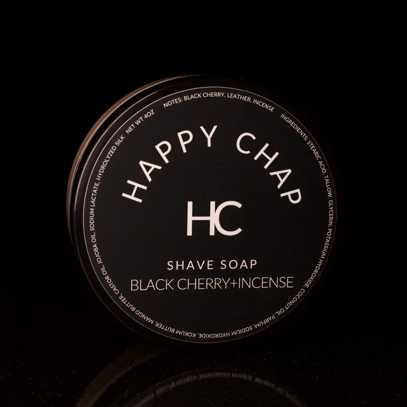 Happy Chap Black Cherry + Incense Shaving Collection