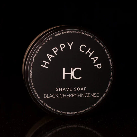 Happy Chap Black Cherry + Incense Shaving Collection