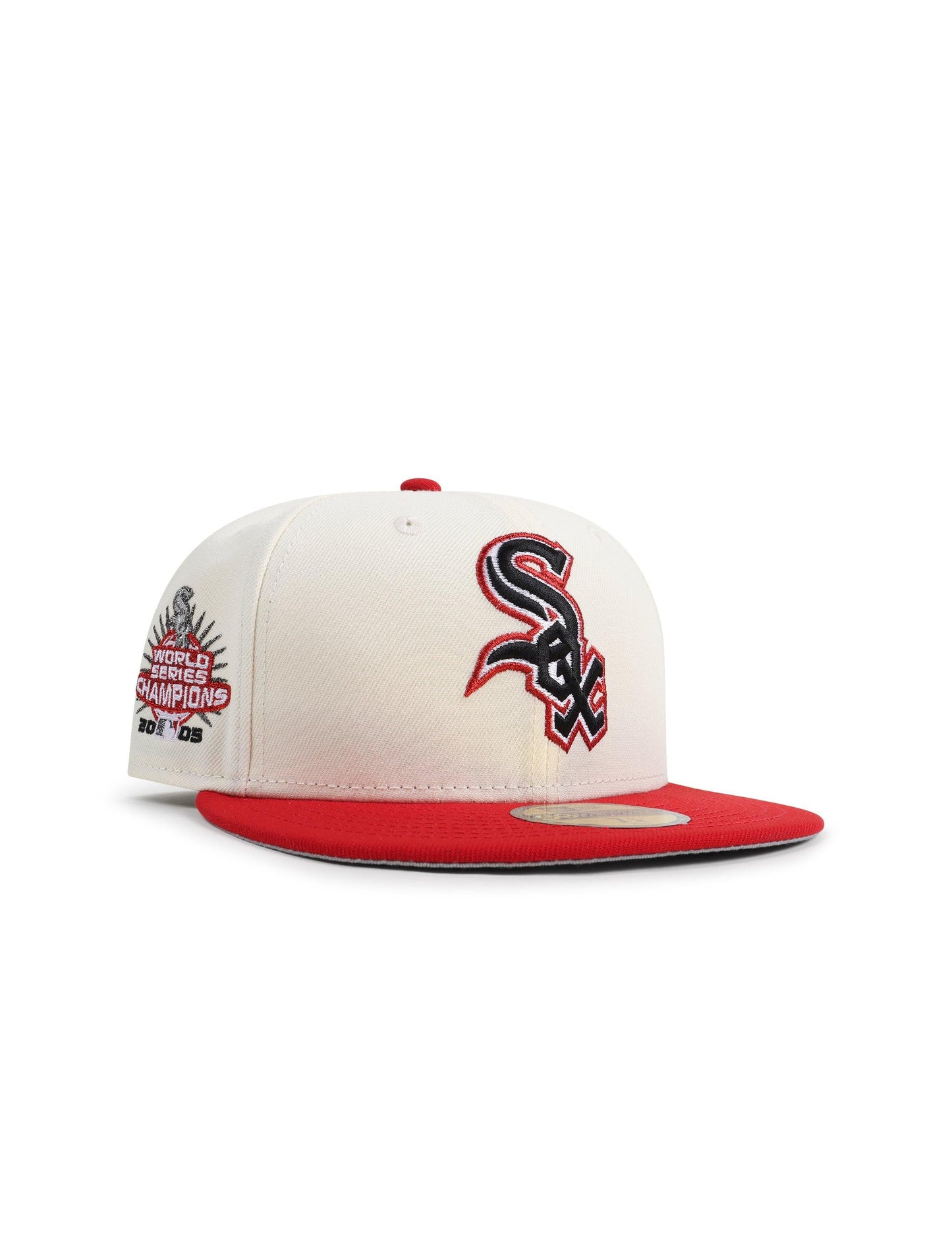 New Era 5950 White Sox World Series Champions - Chrome/Red